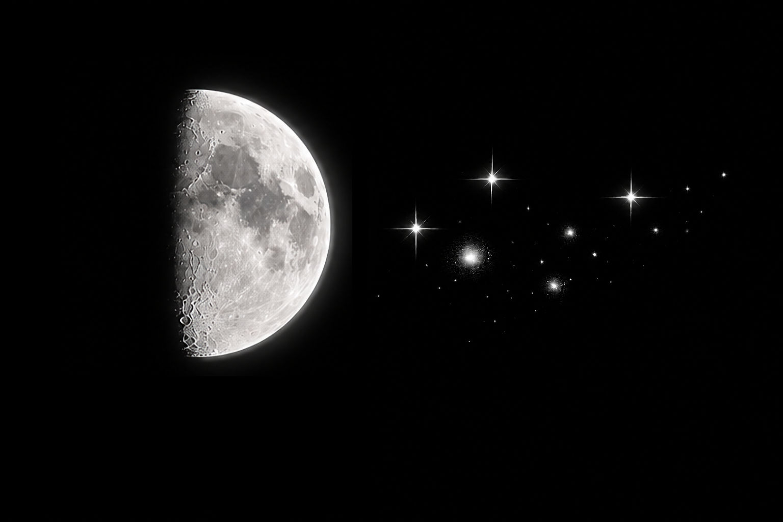 Selûne is a waxing half moon